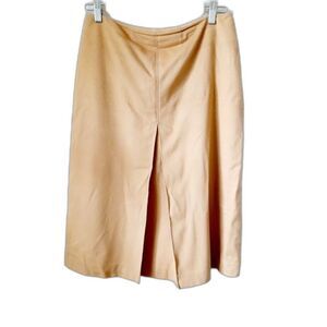 CASLON VINTAGE Classic Pencil Skirt Wool Cashmere Blend Front Pleat sz: 10